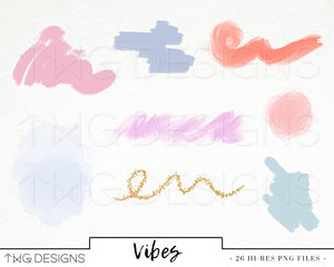 Collections, Vibes Clip Art Collection - TWG Designs