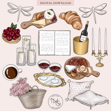Load image into Gallery viewer, Pretty Picnic Clipart Collection