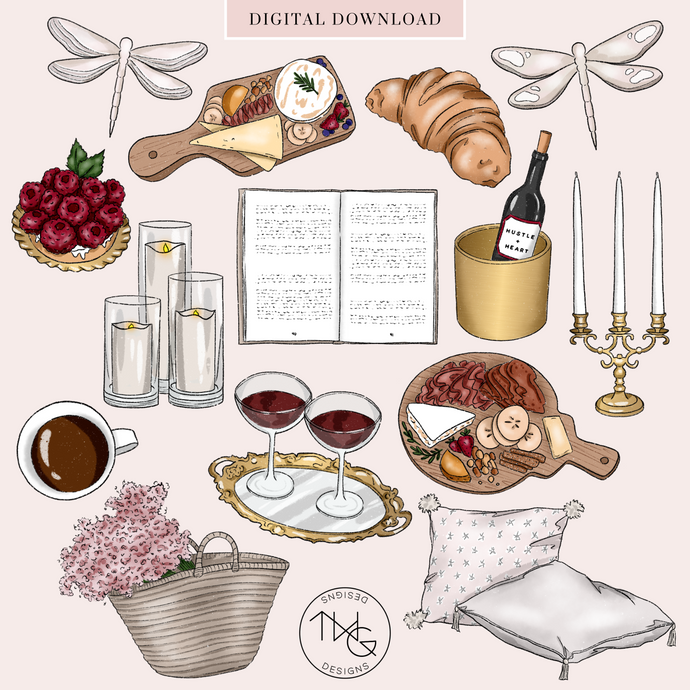 Pretty Picnic Clipart Collection