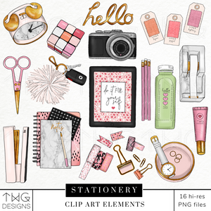 Stationery Clipart Collection