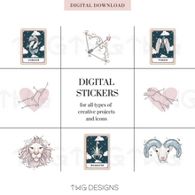 Load image into Gallery viewer, Sweet Zodiac Clipart Collection